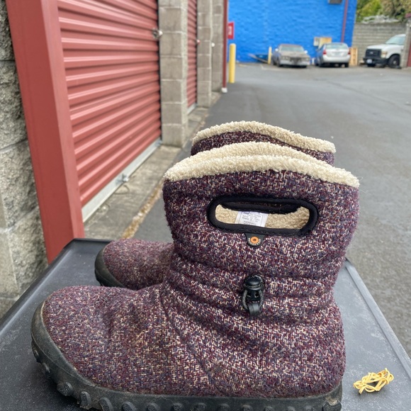 Bogs B Moc Mid Woven Women’s Purple Brown Winter Boots SIZE 8 - Picture 5 of 11